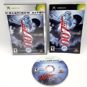 007 EVERYTHING OR‎ NOTHING JAMES BOND XBOX GAME CIB COMPLETE IN BOX